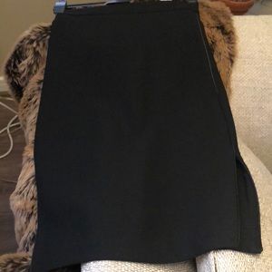 Zara Pencil Skirt with Leather Details